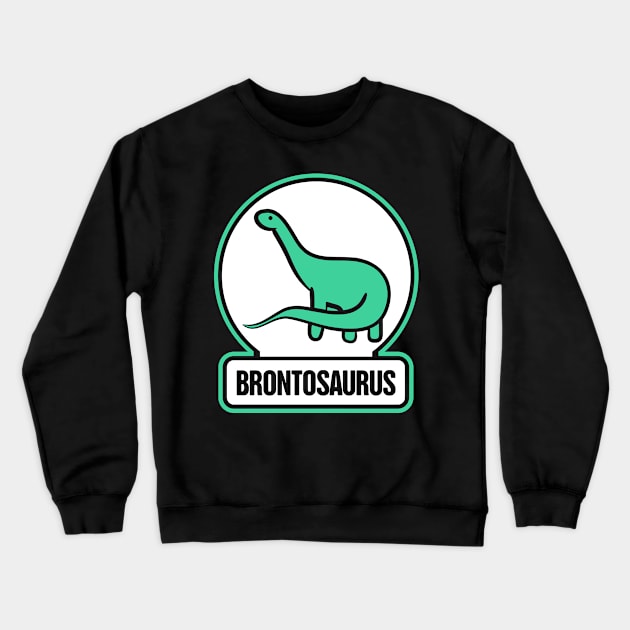 Long Neck Dinosaur Brontosaurus Graphic Crewneck Sweatshirt by MeatMan